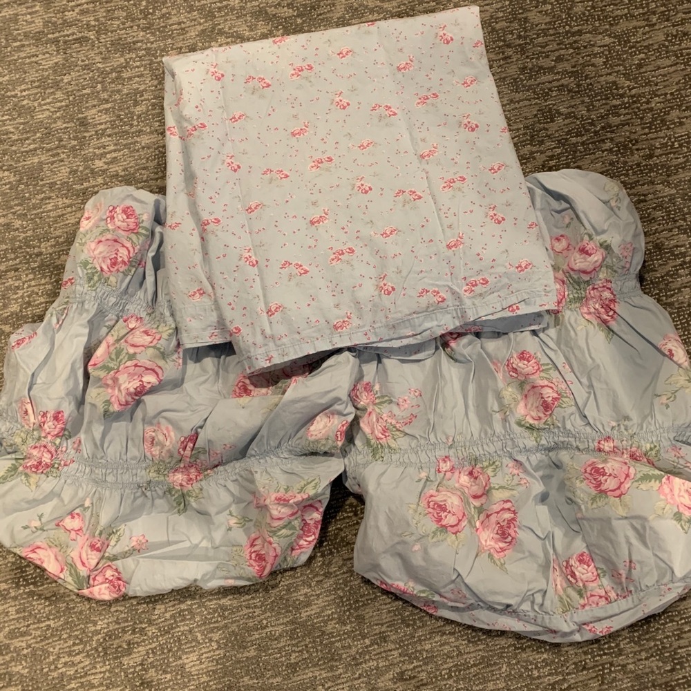 Simply shabby chic shams and curtain